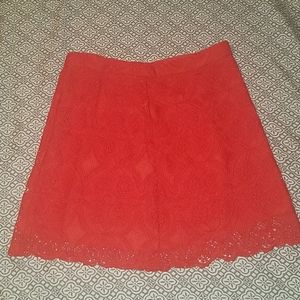 Hollister scalloped lace skirt
